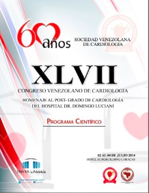 Cartel del Congreso de la Sociedad Venezolana de Cardiología.
